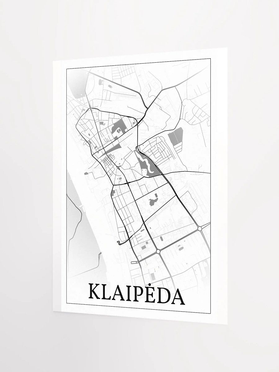Klaipėda, Lithuania, city map print product image (6)