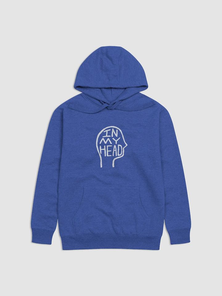 In My Head (white design) printed heavyweight hoodie product image (2)