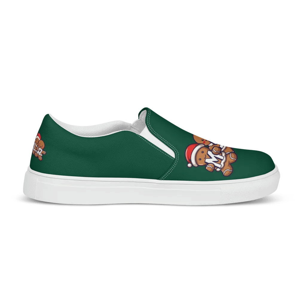MSLA Holiday Gingerbread Women's Slip-On Canvas Shoes product image (5)