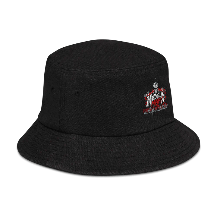 Menacing Skull Denim Bucket Hat product image (2)