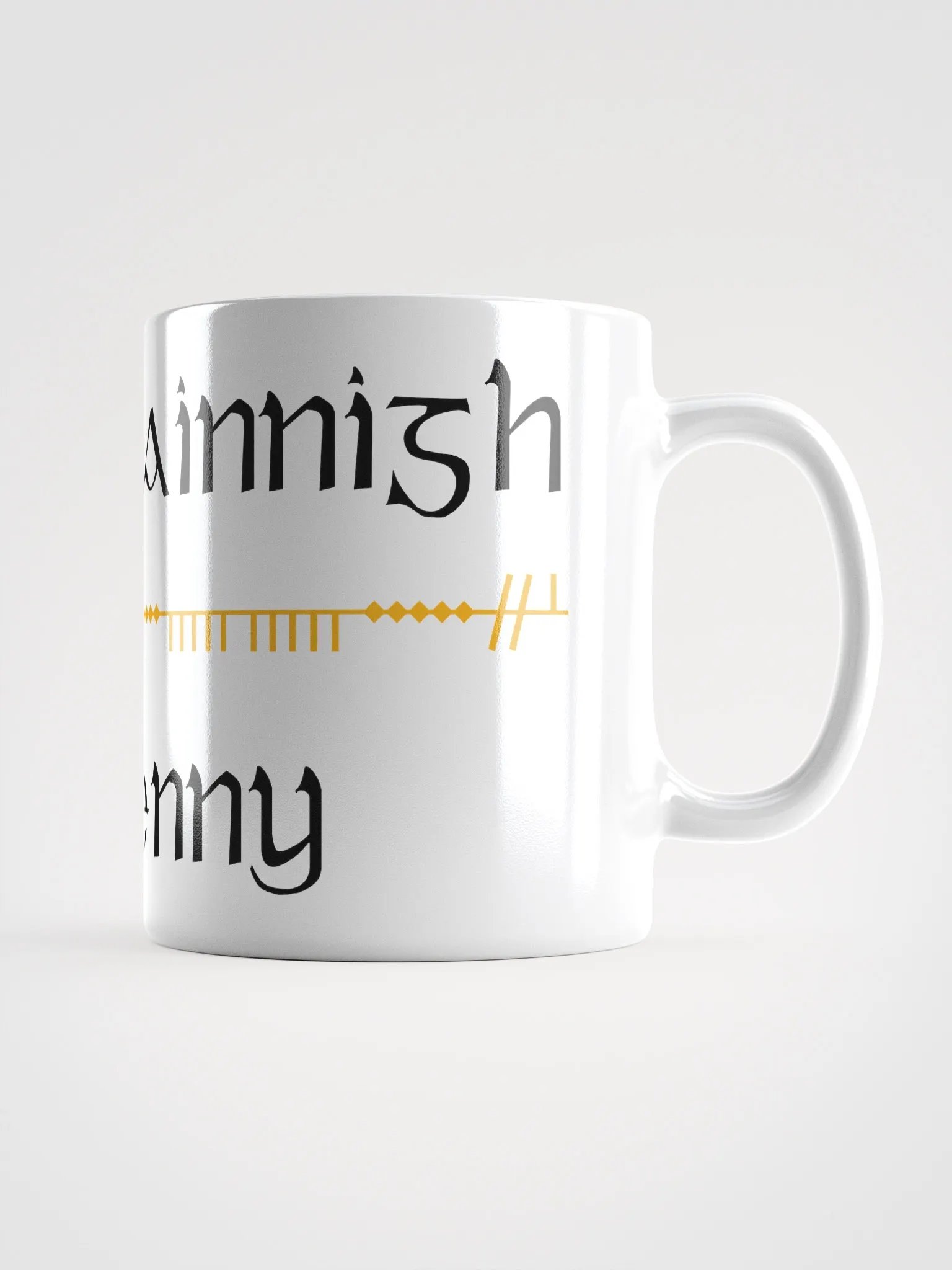 Kilkenny/Cill Chainnigh Scholastic style Ogham Mug product image (1)