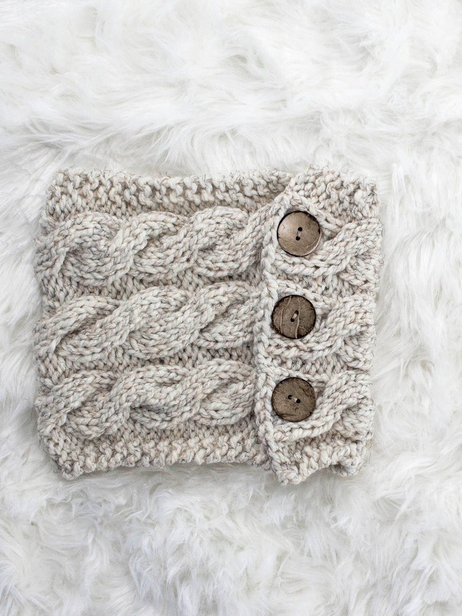 Button Cowl Knitting Pattern - Friendship product image (2)