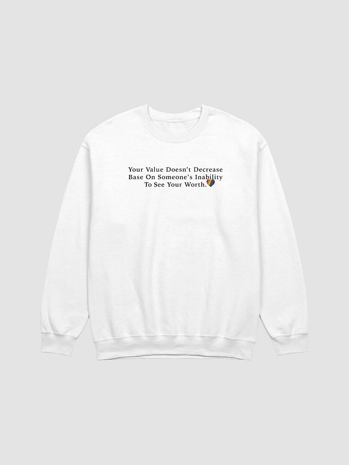 Your Value Sweatshirt Black Letters product image (1)