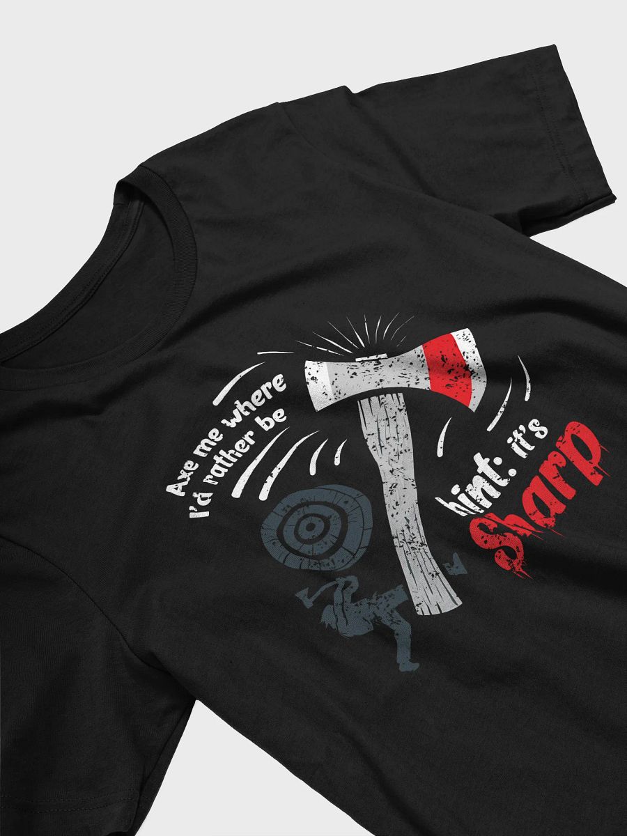 Funny Axe Throwing Shirt – “Hint: It’s Sharp” Lumberjack Style Tee product image (3)
