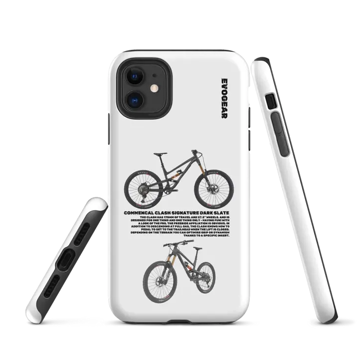 White Clash Signature Dark Slate iPhone Case product image (1)