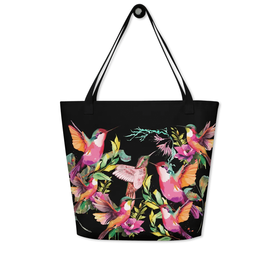 Vibrant Hummingbird Haven Tote for birdlovers product image (5)