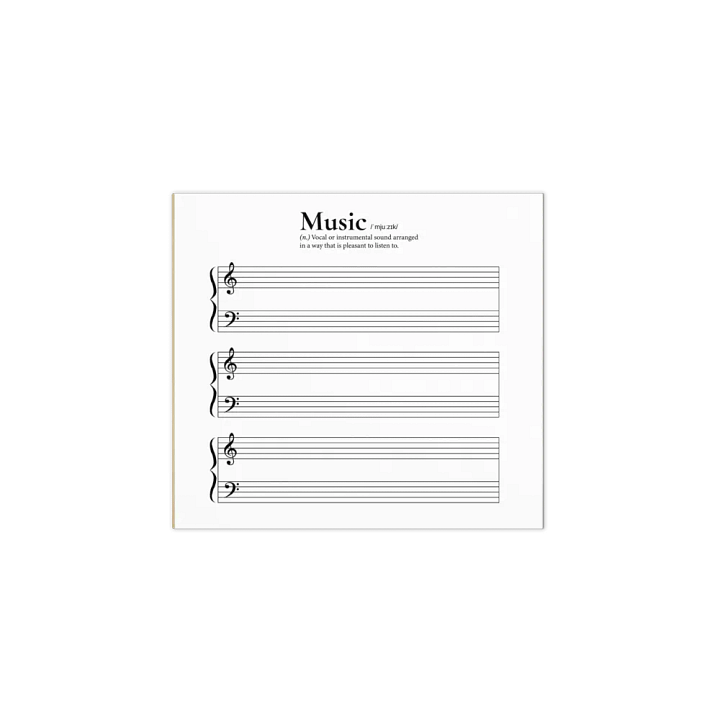 Music Note Writing Practice Pad product image (1)