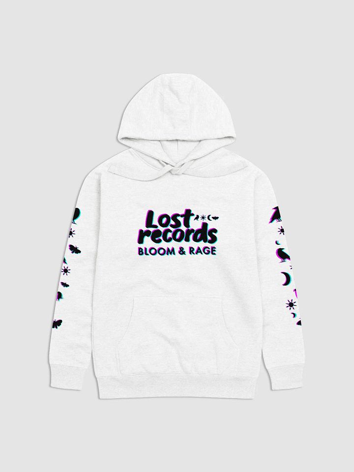 Lost Records: Bloom & Rage; Kat Mikaelsen "FORGET" Hoodie Print (Raven, Sun, Moon, Moth) product image (2)