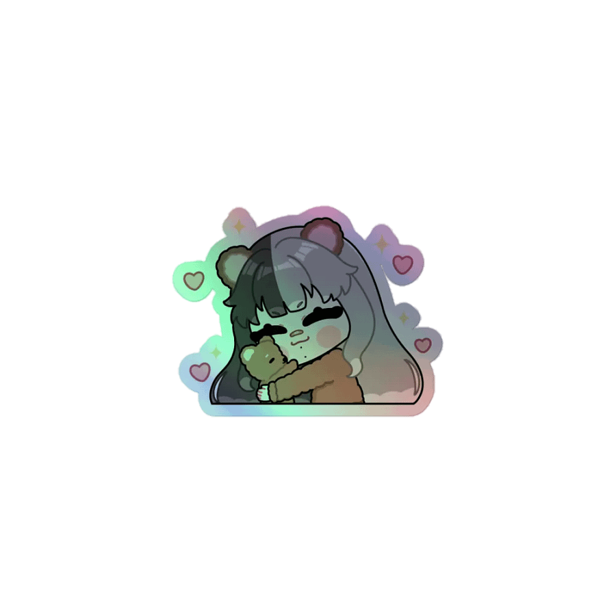 Bear Hug Holographic Sticker product image (1)