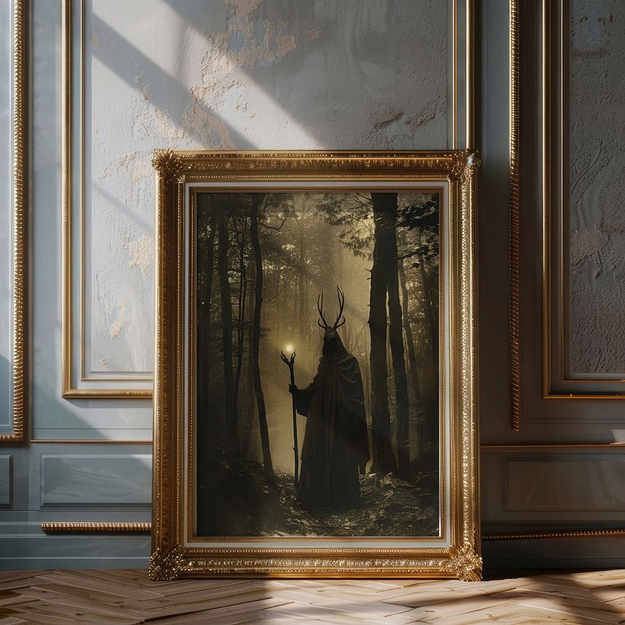 Forest Druid Victorian Photo Witchy Art Print product image (23)