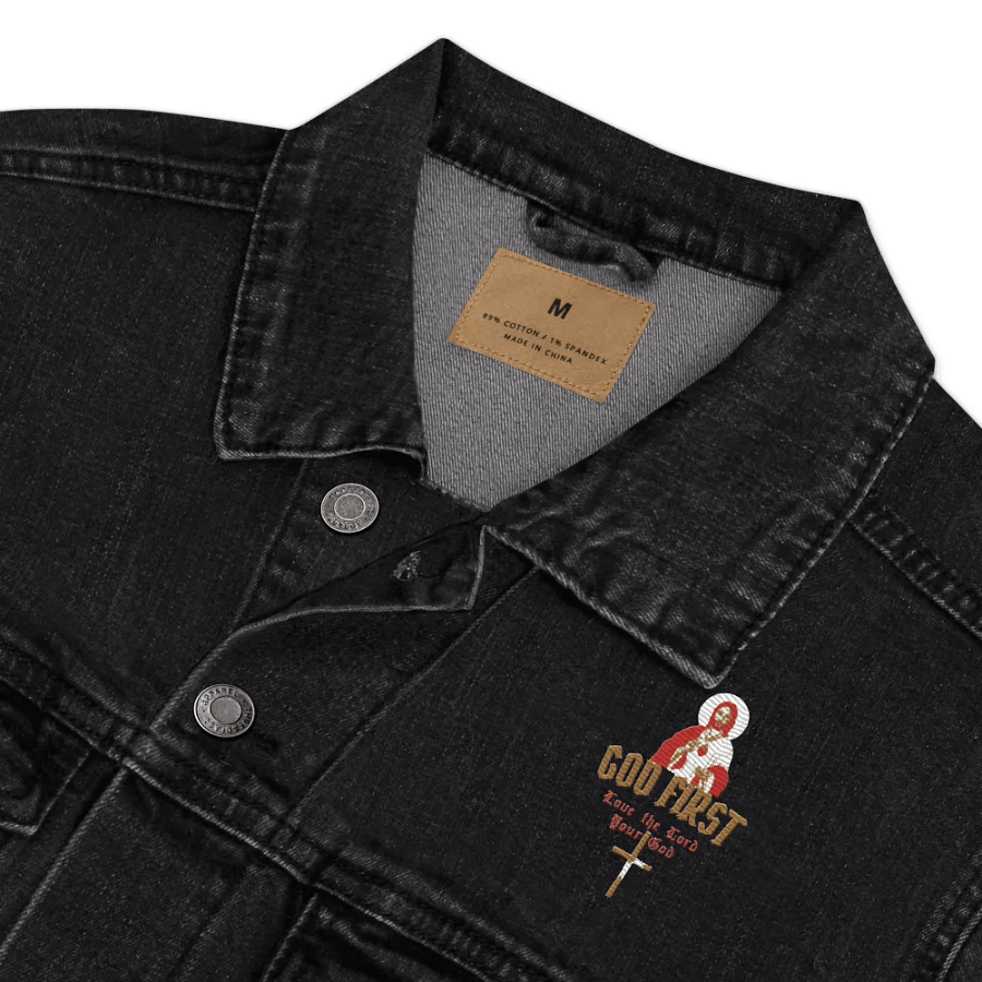 Divine Denim: GOD FIRST Jacket product image (14)