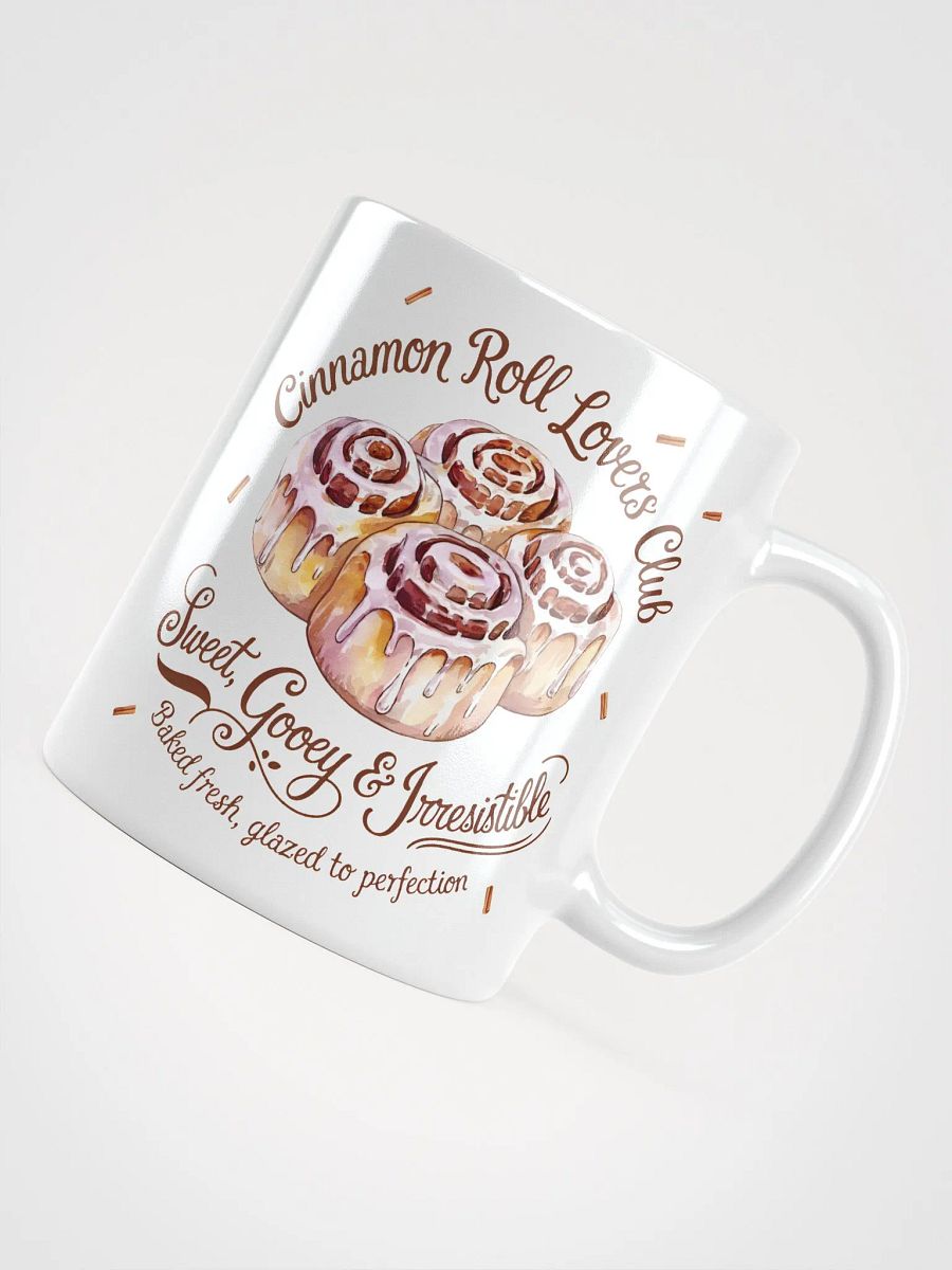Cinnamon Roll Lovers Club White Glossy Mug product image (4)