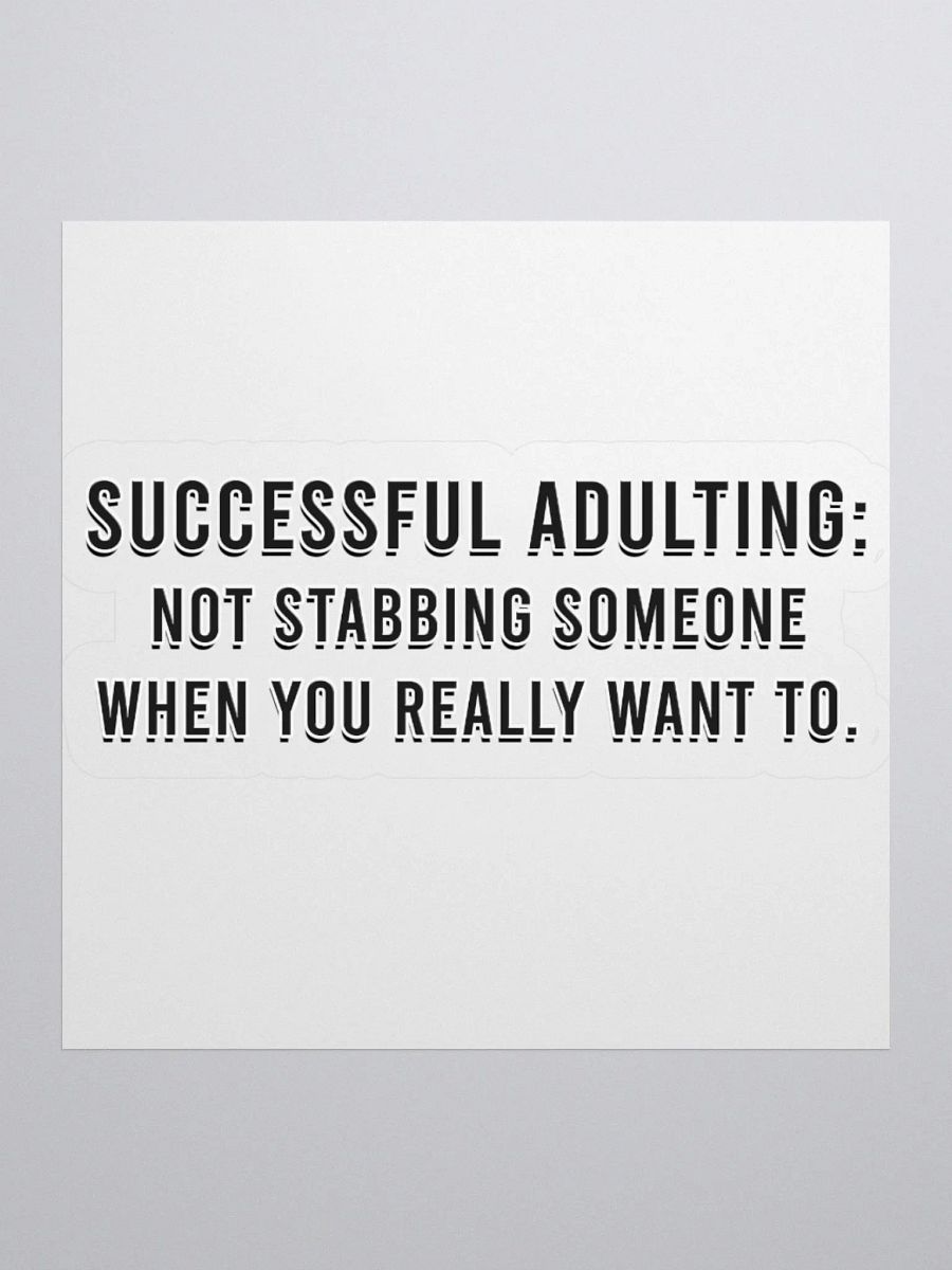 Successful Adulting Sticker product image (3)