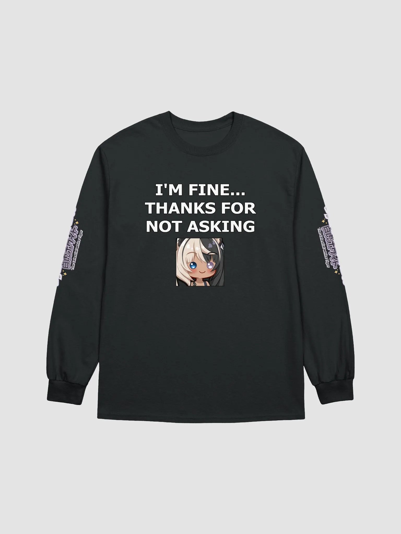 Cotton Long Sleeve T-Shirt (Unisex) - Byakko Thanks Edition product image (6)