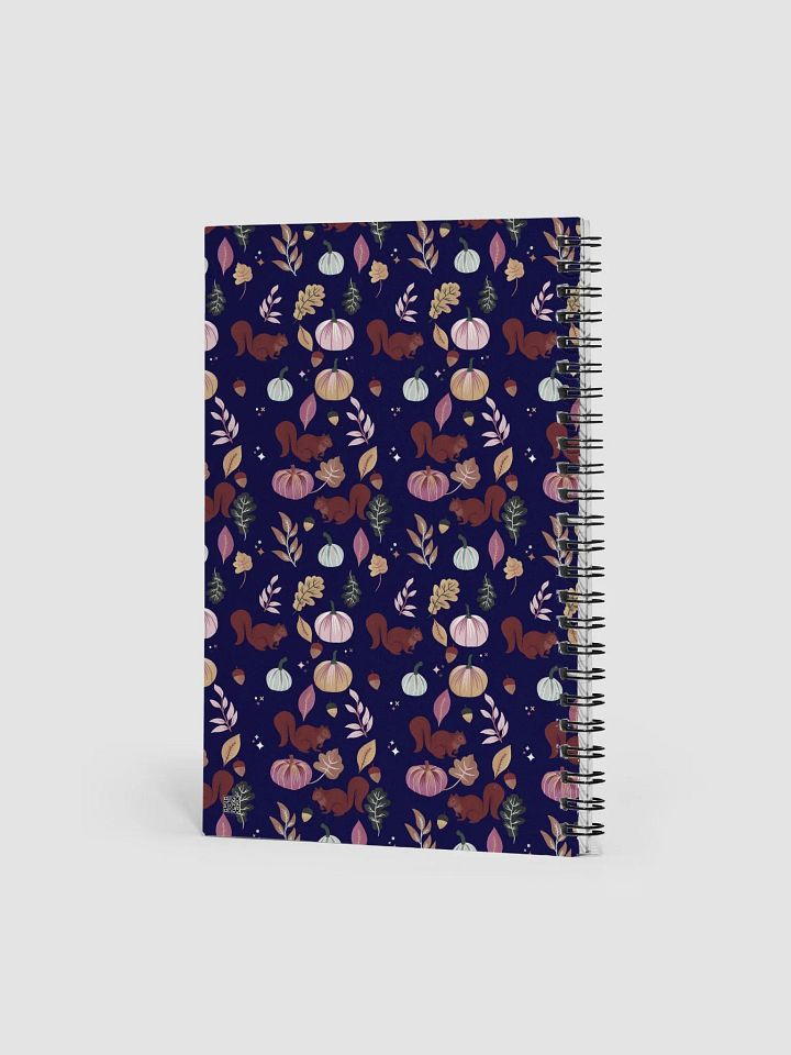 Pumpkins & Friends Deep Blue • Spiral Notebook product image (2)