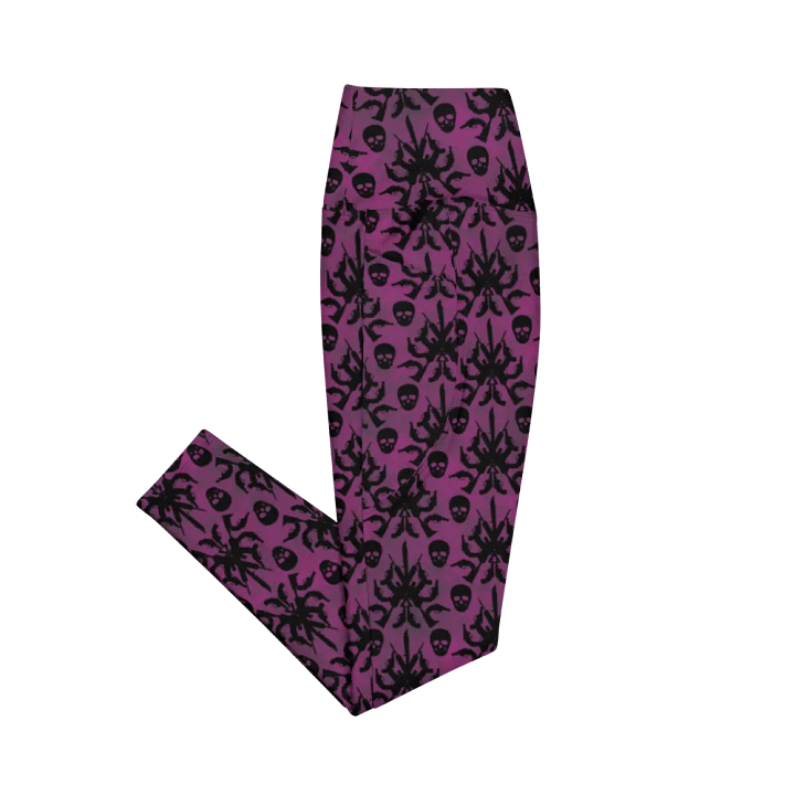Gothic 2A High Waist Pocket Leggings - Pink product image (2)