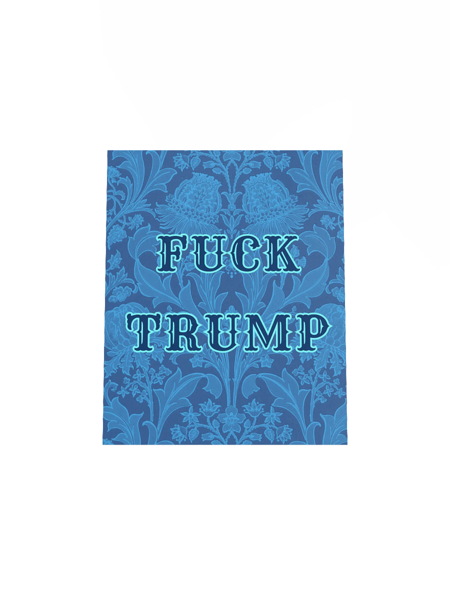 F*ck Trump Blue Vintage Wallpaper Print product image (7)