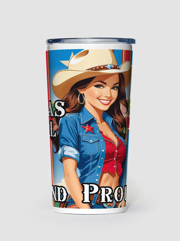 Texas Girl 20 oz Stainless Steel Tumbler - V4 product image (1)