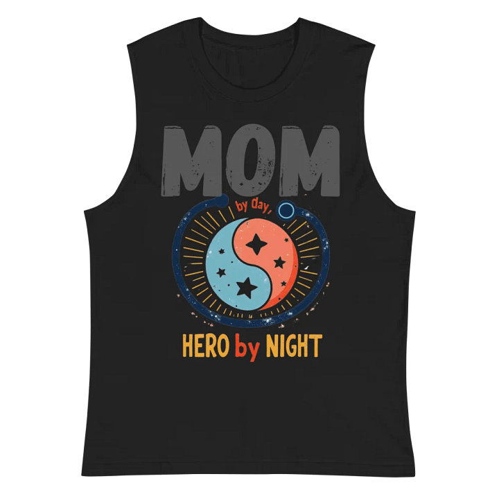 MOM by Day, HERO by Night Muscle Tank product image (3)