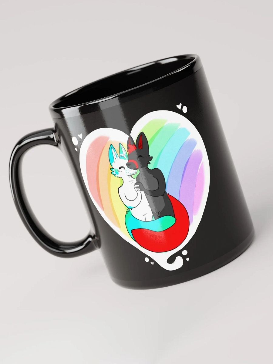 Fisk x Fury Pride Black Glossy Mug product image (5)