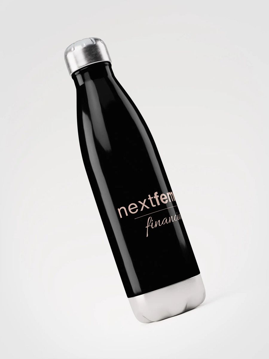 Stainless Steel Elegance Water Bottle with Pink Logotype product image (3)