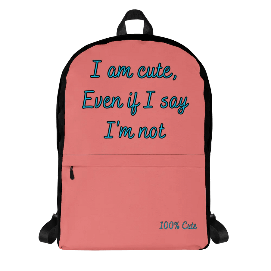 I'm NOT Cute Backpack Small (Pink) product image (1)