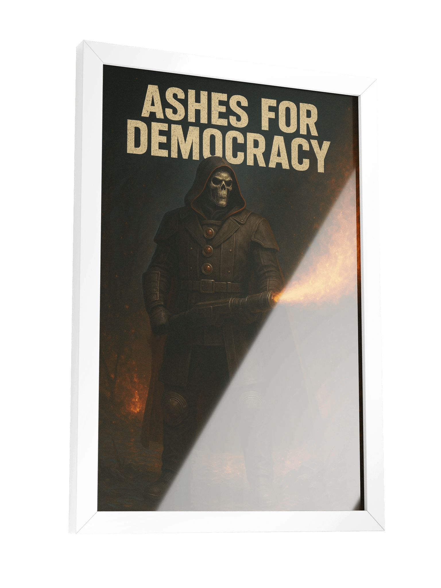 "Ashes for Democracy" Framed Matte Poster product image (3)