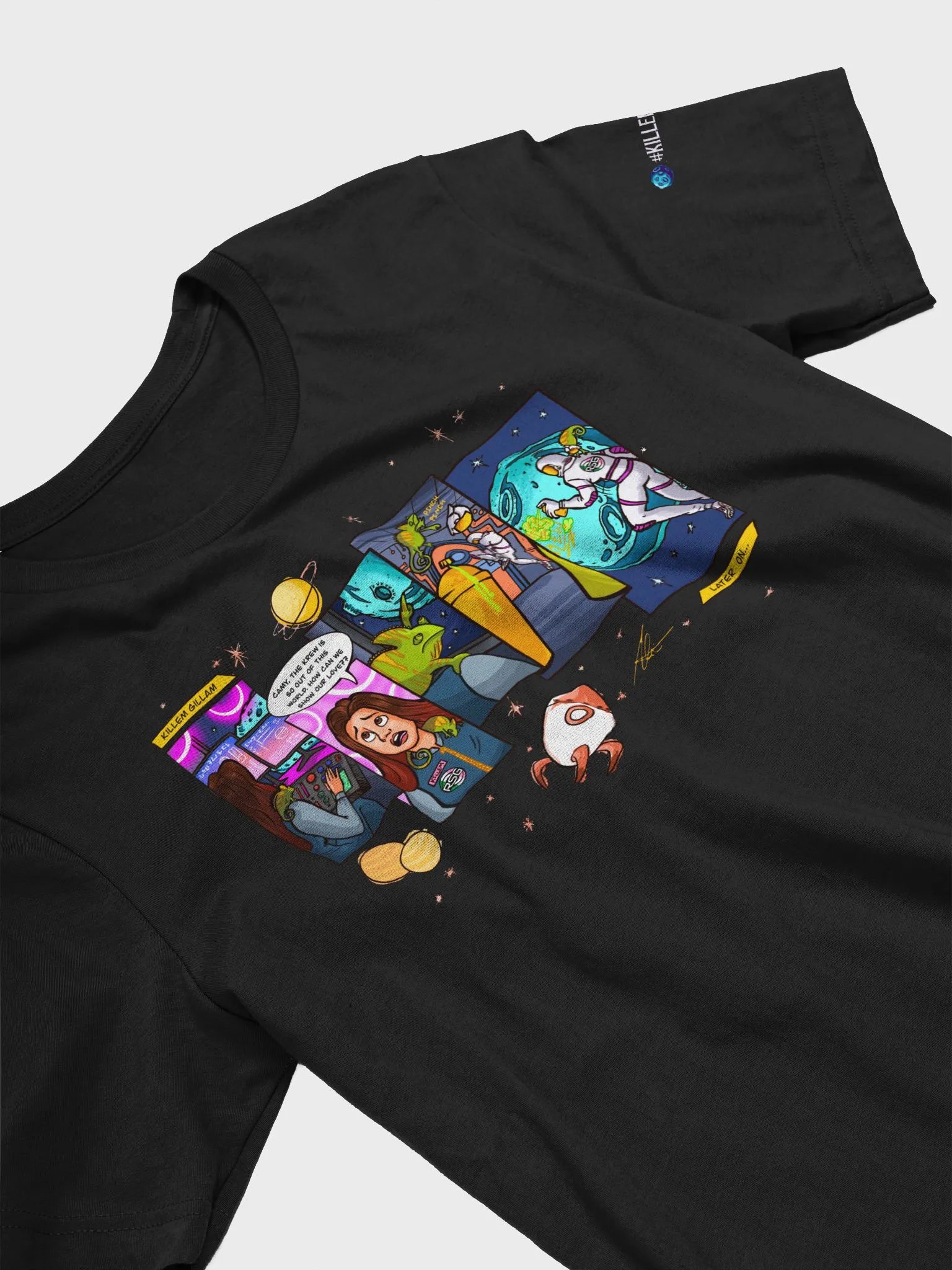 Kosmic Krew Comic Strip T-Shirt (Thicker Fit) product image (4)