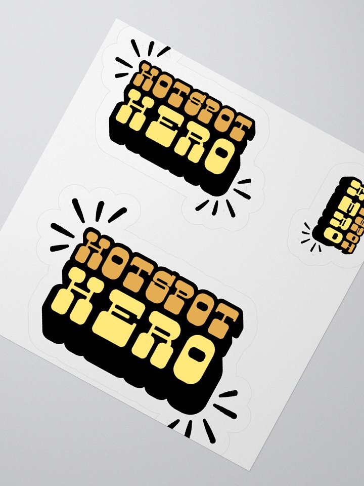 Hot Spot Hero - Regular Sticker Sheet product image (2)