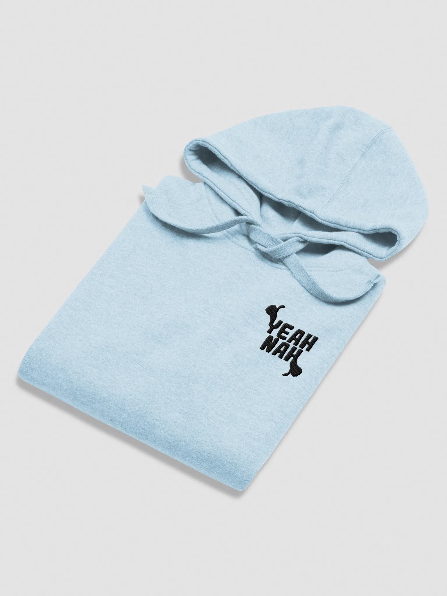 Unisex Embroidered Yeah Nah Hoodie (Black Logo) product image (11)