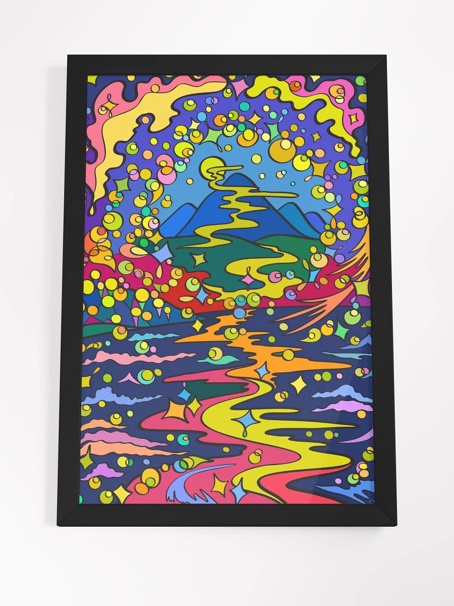 Psychedelic Pathway Matte Poster - Moon Path product image (20)