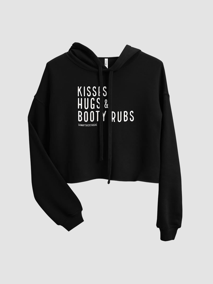 Kisses Hugs & Booty Rubs Women's Cropped Hoodie product image (2)