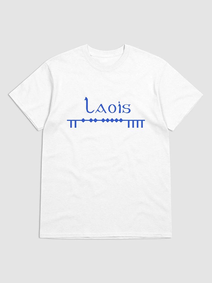 Laois Scholastic style Ogham white Printed T-shirt product image (1)