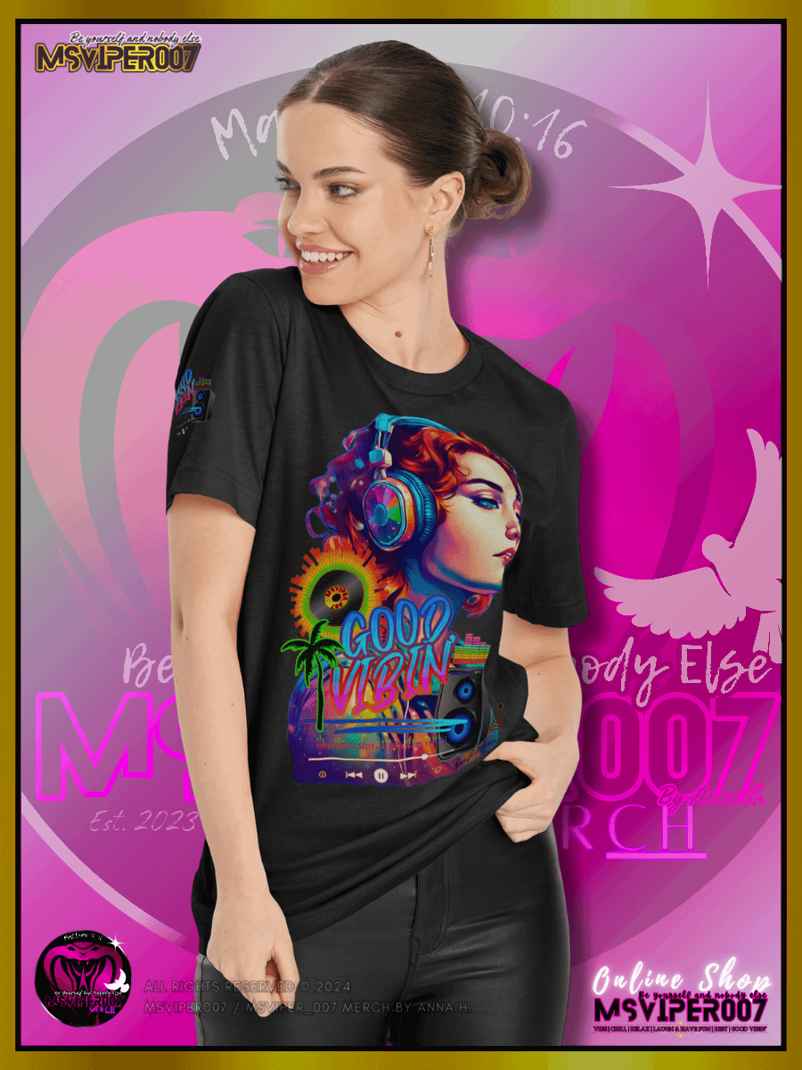 T-Shirt - MsViper007's "Good Vibin' [spectrum - V1]" Cozy Womens T-Shirt By Anna H. product image (4)