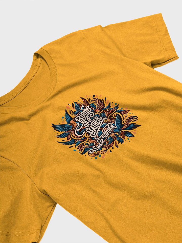 Birds of a Feather T-Shirt - Typographic Art product image (2)