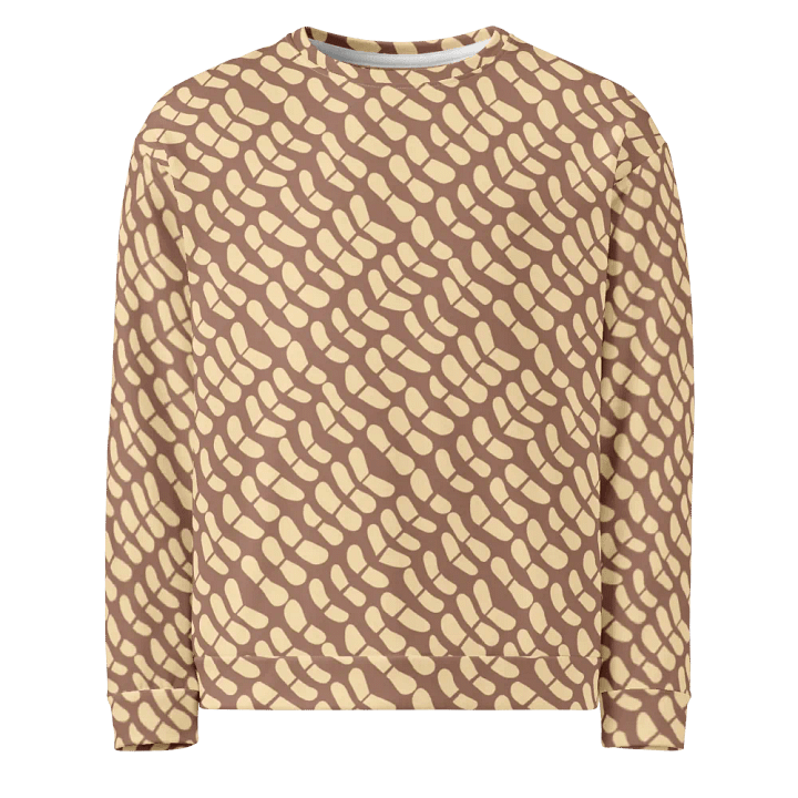 Mocha Mousse Statement All-Over Print Sweatshirt product image (1)