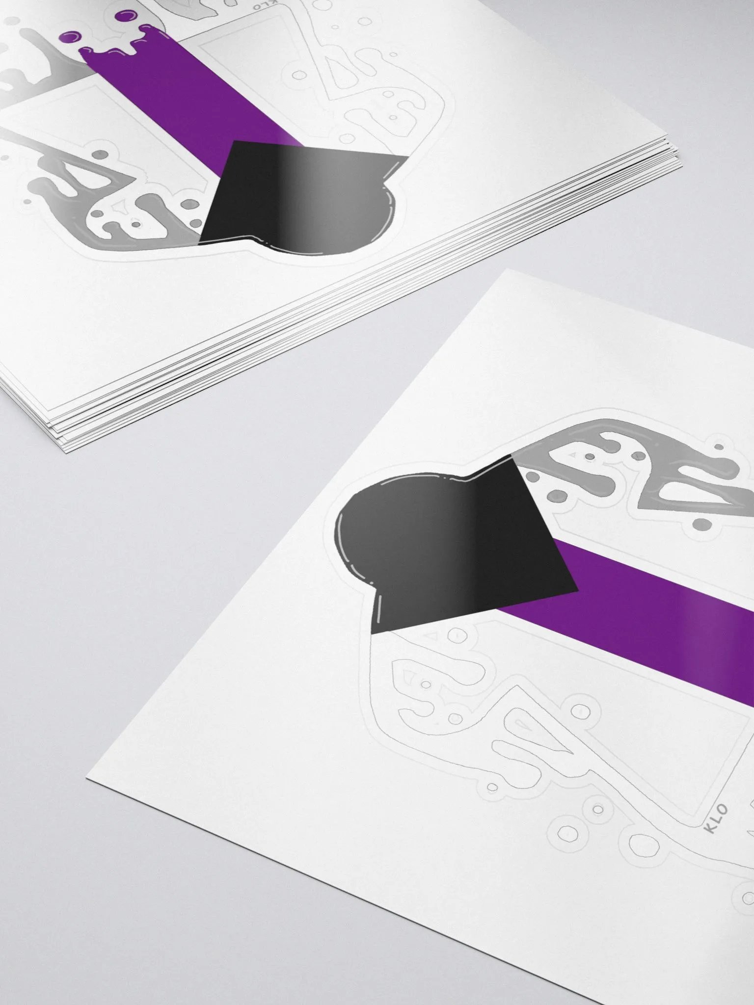 Drippy Demi Pride Meeple Sticker product image (5)