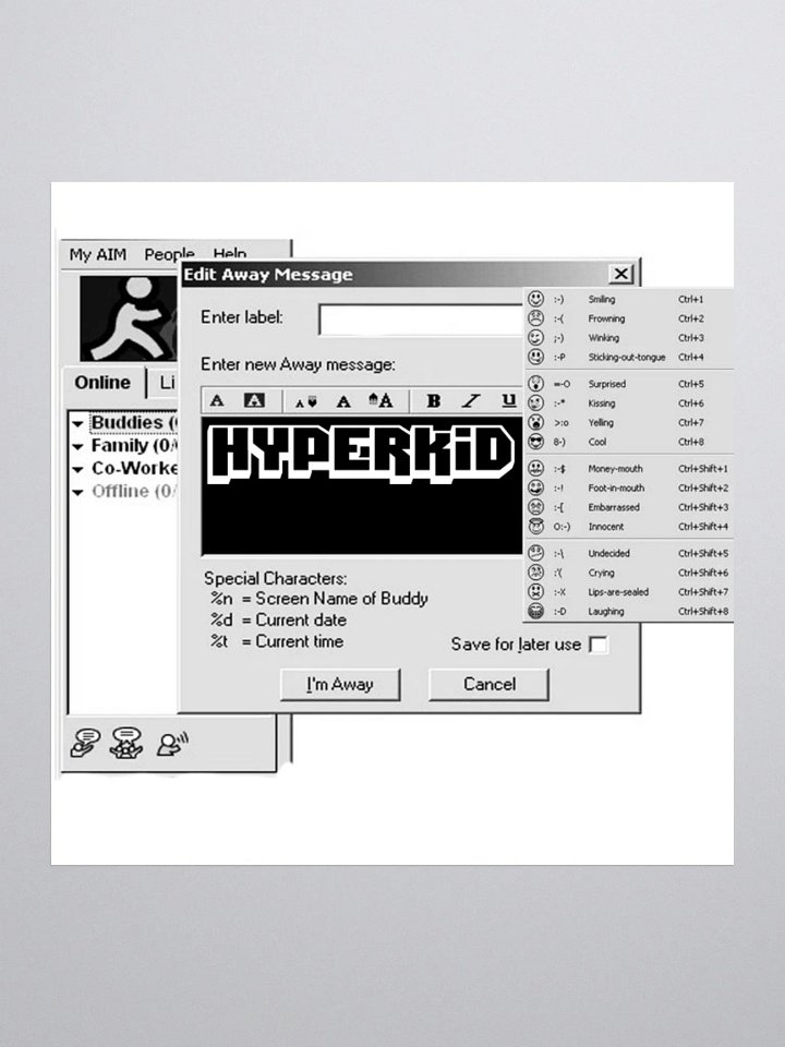 Hyperkid Away Message Sticker product image (1)