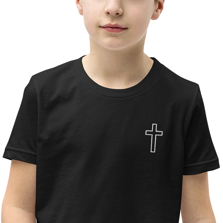 Youth Simple Cross Black Tshirt product image (1)