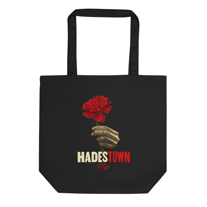 Wait For Me Red Carnation Black Tote product image (1)