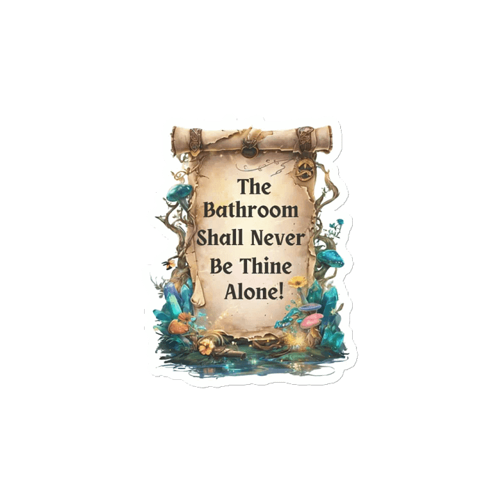The Bathroom Shall Never Be Thine Alone – Funny Mom Magnet, Fairytale Parenting Humor, Relatable Mom Life Decor product image (2)