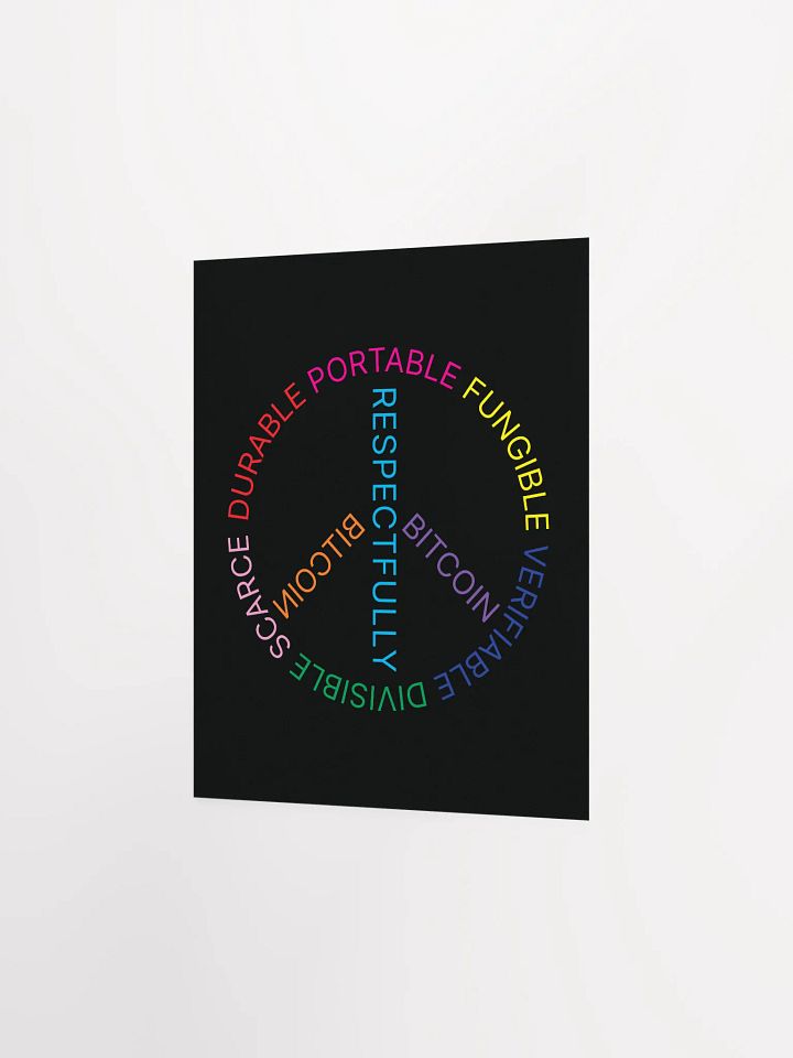 Bitcoin Peace Poster product image (2)