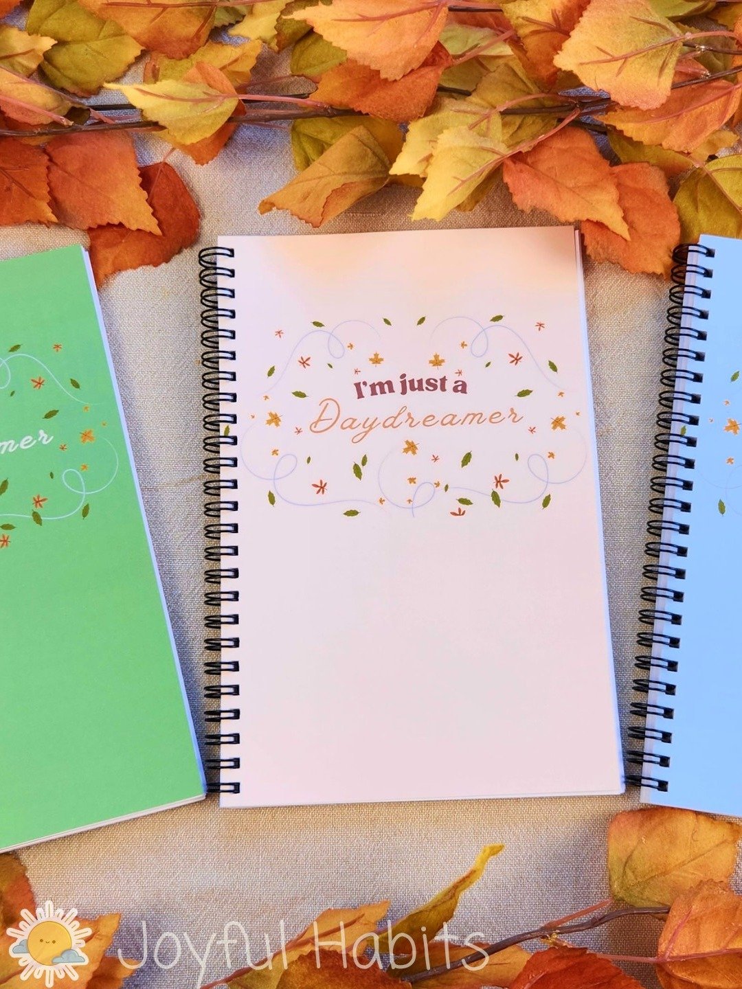 Autumn Daydreams Spiral Notebook/Journal (Cream) product image (9)