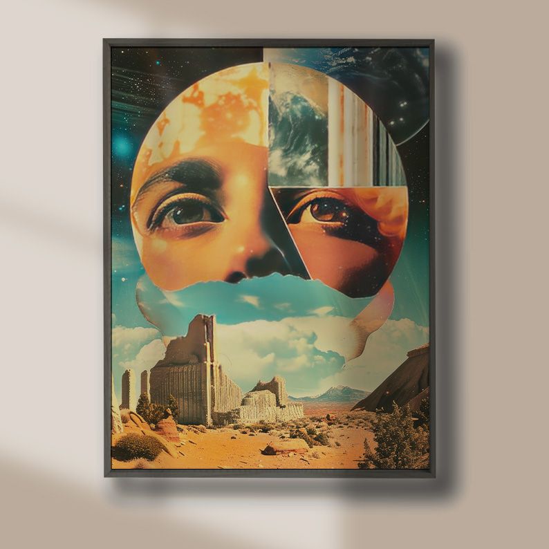 Surreal Cat Collage Gallery Wall Set of 6 Prints - DIGITAL product image (11)