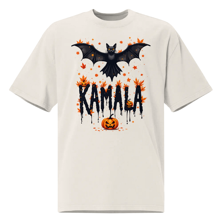 Kamala Halloween T-Shirt with Bat and Pumpkin product image (3)