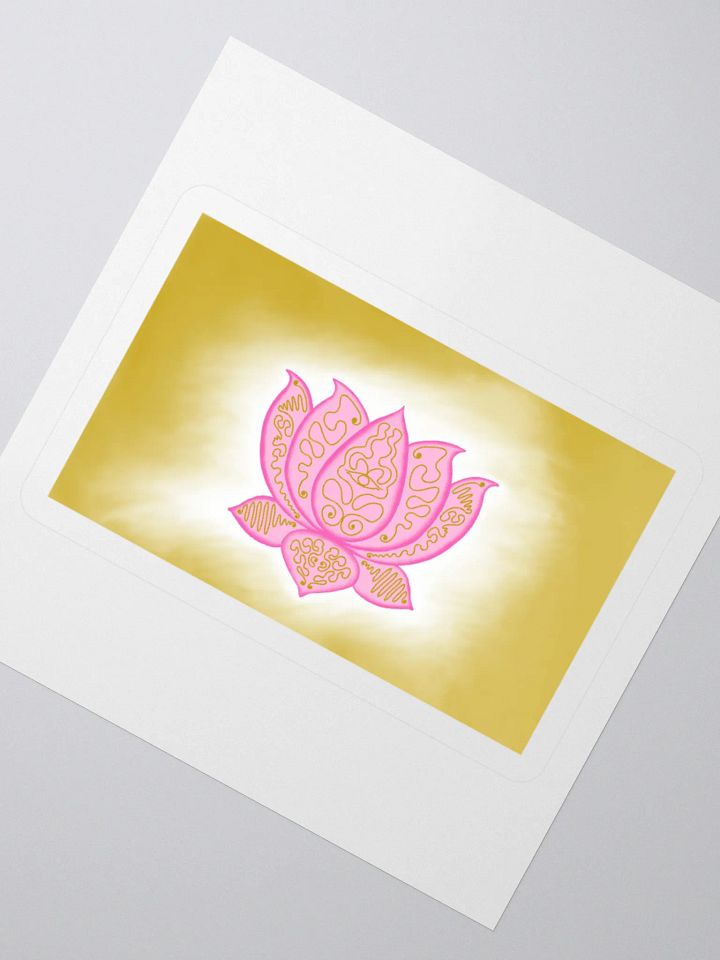 Golden Lotus Kiss Cut Stickers product image (2)