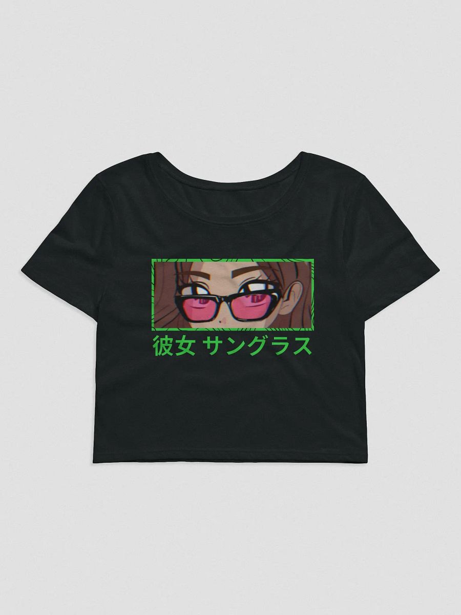 Anime Shades Crop Tee (Lime) product image (2)