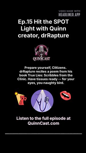 drRapture graces us with a reciting of one of the amazing poems in his new book, True Lies: Scribbles from the Clinic. Listen...