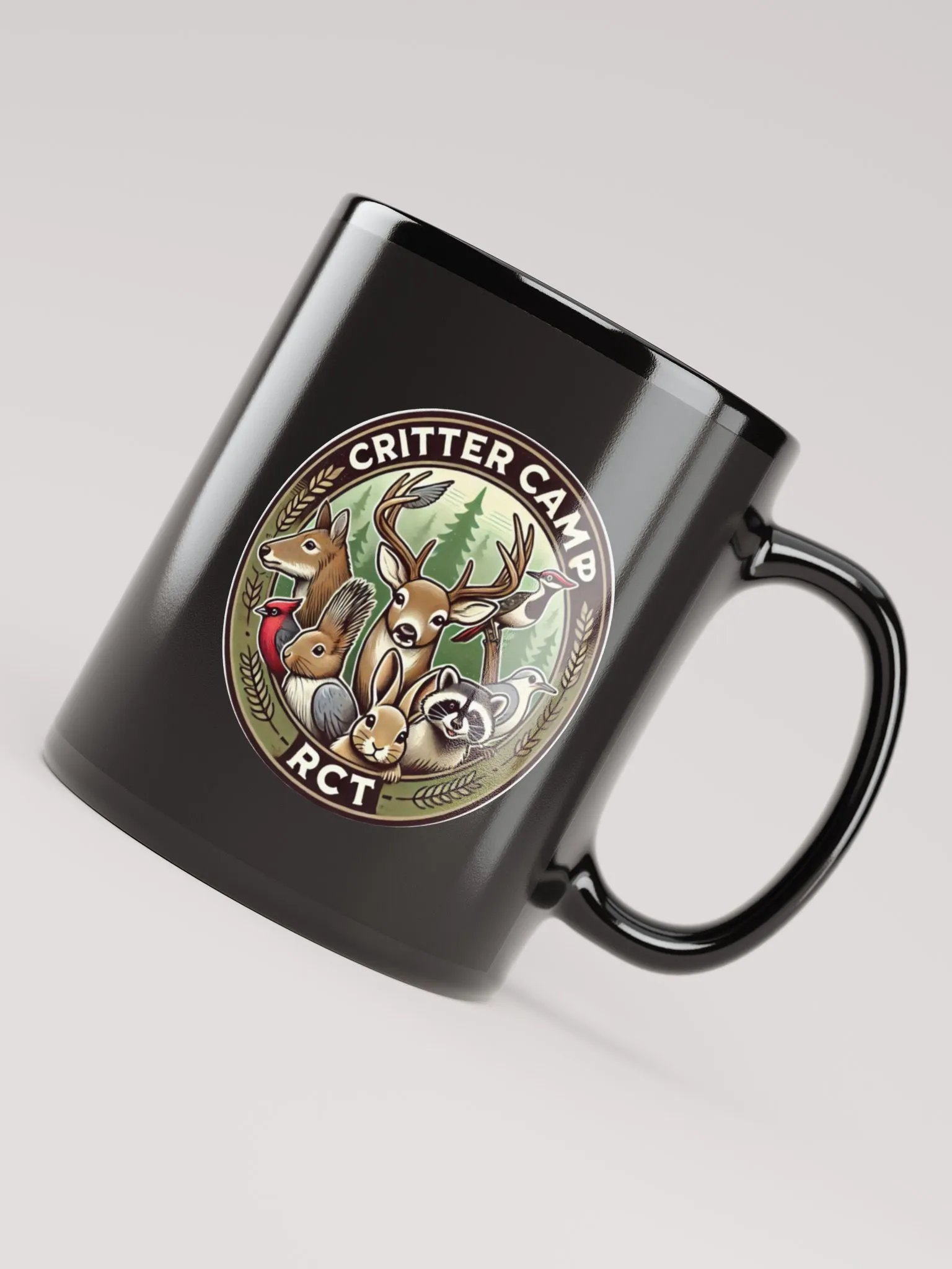 Glossy Black Coffee Mug - Critter Camp product image (8)