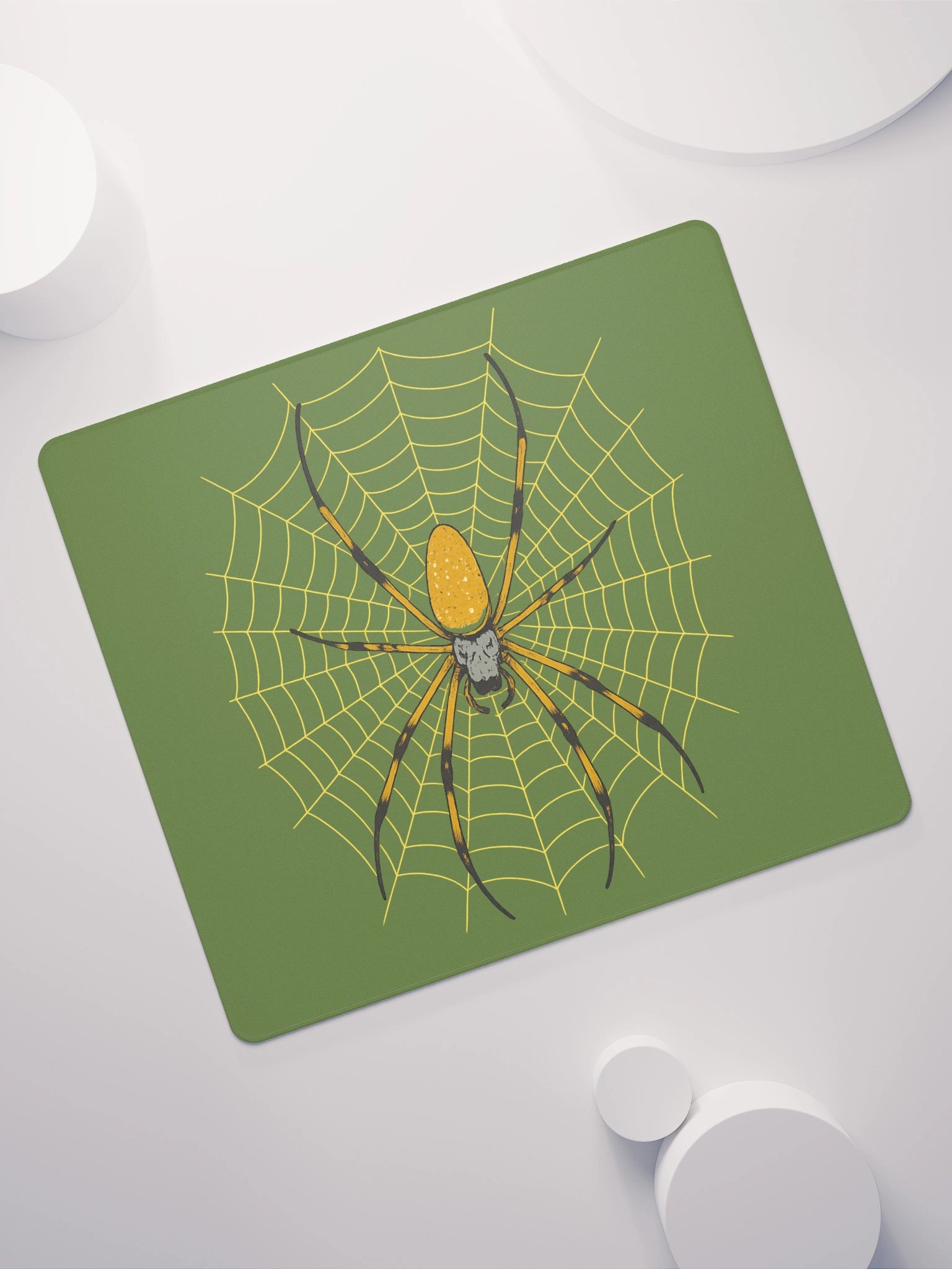 Olive Drab Orb Weaver Gamer Mousepad product image (7)